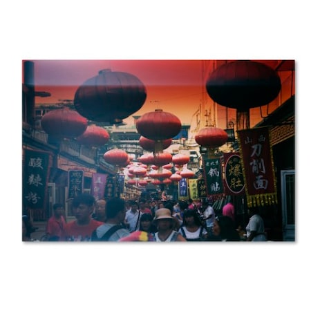 Trademark Fine Art Philippe Hugonnard 'Red Lanterns' Canvas Art, 12x19 PH0463-C1219GG